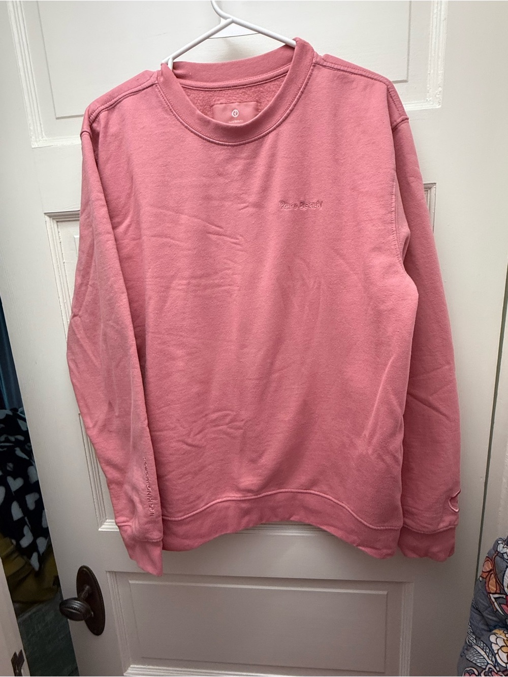Rare Beauty large crewneck pink